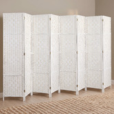 Living Fusion 8 Panel Shyla Pine Wood Room Divider