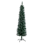 Living Fusion 180cm Frosted Green Slim LED Christmas Tree