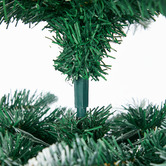 Living Fusion Frosted Green Slim Christmas Tree with Pine Cones