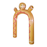 Living Fusion Arched Gingerbread Man LED Inflatable Christmas Decoration