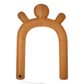 Living Fusion Arched Gingerbread Man LED Inflatable Christmas Decoration
