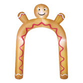 Living Fusion Arched Gingerbread Man LED Inflatable Christmas Decoration