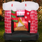 Living Fusion Fireplace LED Inflatable Christmas Decoration