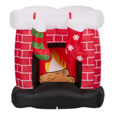 Living Fusion Fireplace LED Inflatable Christmas Decoration