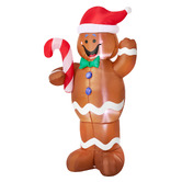 Living Fusion Gingerbread Man LED Inflatable Christmas Decoration