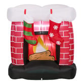 Living Fusion Fireplace LED Inflatable Christmas Decoration