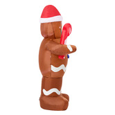 Living Fusion Gingerbread Man LED Inflatable Christmas Decoration