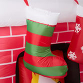 Living Fusion Fireplace LED Inflatable Christmas Decoration