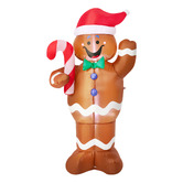 Living Fusion Gingerbread Man LED Inflatable Christmas Decoration