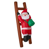Living Fusion Santa on Ladder LED Inflatable Christmas Decoration