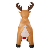 Living Fusion Reindeer with Stocking LED Inflatable Christmas Decoration