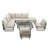 Living Fusion 8 Seater Calais Outdoor Modular Lounge Set