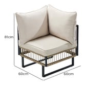 Living Fusion 8 Seater Calais Outdoor Modular Lounge Set