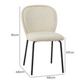 Living Fusion Serene Chenille Dining Chairs