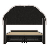 Living Fusion Gothel Velvet Bed Frame with LED &amp; Underbed Drawers