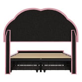 Living Fusion Gothel Velvet Bed Frame with LED &amp; Underbed Drawers