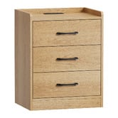 Living Fusion Jacobo 3 Drawer Bedside Table with Charging Station