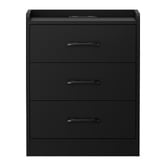 Living Fusion Jacobo 3 Drawer Bedside Table with Charging Station