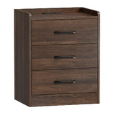 Living Fusion Jacobo 3 Drawer Bedside Table with Charging Station