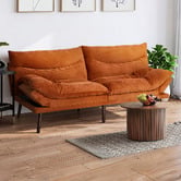 Living Fusion Arabella 3 Seater Single Corduroy Sofa Bed