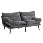 Living Fusion Arabella 3 Seater Single Corduroy Sofa Bed