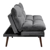 Living Fusion Arabella 3 Seater Single Corduroy Sofa Bed