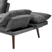 Living Fusion Arabella 3 Seater Single Corduroy Sofa Bed