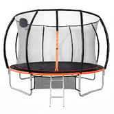 Living Fusion Aren Trampoline with Safety Net &amp; Basketball Ring