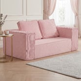 Living Fusion Ella 2 Seater Corduroy Fleece Compressed Sofa