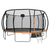 Living Fusion Aren Trampoline with Safety Net &amp; Basketball Ring