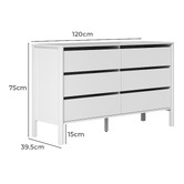 Living Fusion Aurora 6 Drawer Chest