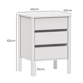 Living Fusion Claire Bedside Table