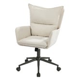 Living Fusion Beige Alecia Upholstered Home Office Chair