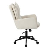 Living Fusion Beige Alecia Upholstered Home Office Chair