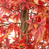 Living Fusion 180cm Red Potted Faux Maple Tree