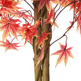 Living Fusion 180cm Red Potted Faux Maple Tree
