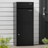 Living Fusion Kash Steel Post &amp; Parcel Mailbox