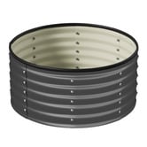 Living Fusion Dante Round Galvanised Steel Garden Bed