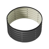 Living Fusion Dante Round Galvanised Steel Garden Bed