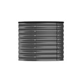 Living Fusion Dante Round Galvanised Steel Garden Bed