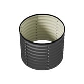 Living Fusion Dante Round Galvanised Steel Garden Bed