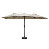 Living Fusion Ezra Market Umbrella with Base