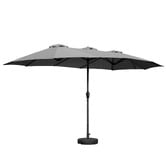 Living Fusion Ezra Market Umbrella with Base