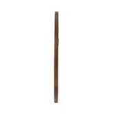 Living Fusion Zane Round Paulownia Wood Wall Mirror