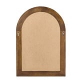 Living Fusion Zane Arched Paulownia Wood Wall Mirror