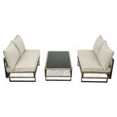 Living Fusion 4 Seater Calais Outdoor Lounge Set
