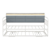 Living Fusion Corentin 3 Seater Single Daybed with LED &amp; Trundle