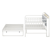 Living Fusion Corentin 3 Seater Single Daybed with LED &amp; Trundle