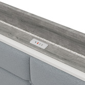 Living Fusion Corentin 3 Seater Single Daybed with LED &amp; Trundle