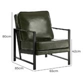 Living Fusion Kaeli Faux Leather Armchair
